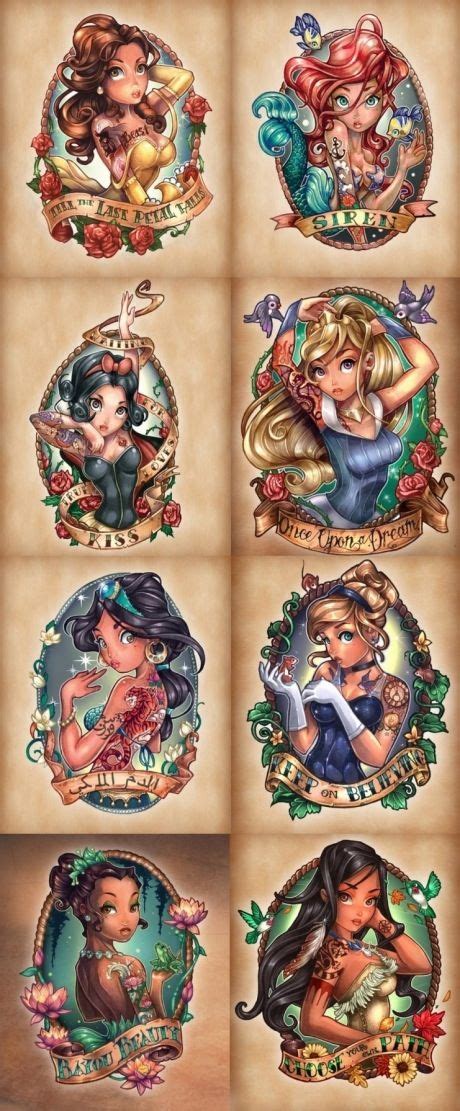 disney princess tattoo|More.